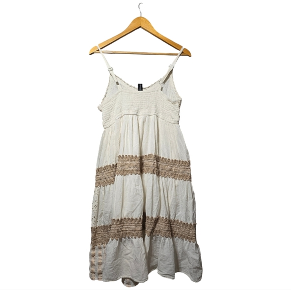 Me 2 magic Anthropologie me 2 magic bohemian white eyelet dress - Picture 2 of 6